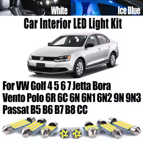 For VW Golf 4 5 6 7 Jetta Bora Vento Polo 6R 6C 6N 6N1 6N2 9N 9N3 Passat B5 B6 B7 B8 CC Canbus LED I