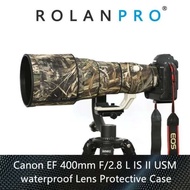 Hot Sales  ROLANPRO Waterproof Lens Camouflage Coat Rain Cover For Canon EF 400mm F/2.8 L IS II USM 