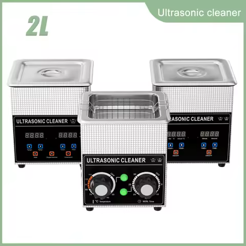 40khz 60w 2L US 110V EU 220V Ultrasound Bath for Tools Glasses Cleaning Rust Ultrasonic Cleaner Mach