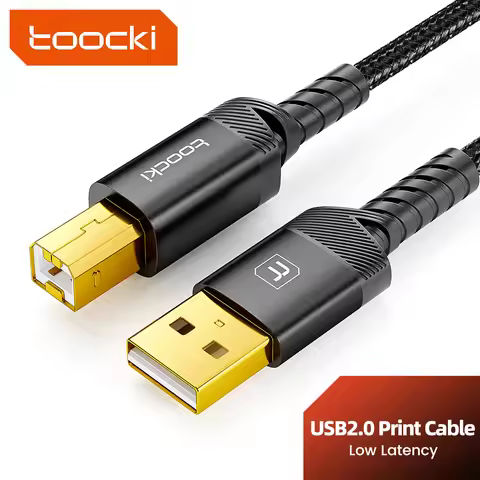 Toocki USB A to Type B Printer Cable High Speed for HP Canon Epson Brother Lexmark Dell Xerox Ricoh 