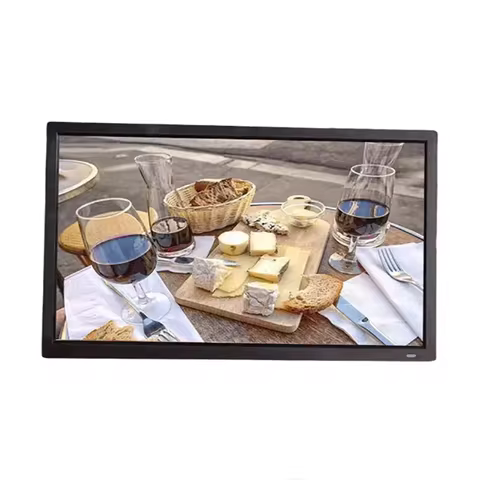 Digital photo frame 15.6-inch 1366 * 768, Vertical/Horizontal Video, Video Music, Image Calendar, US