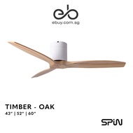 Spin Timber 43"/52"/60" - White/Oak