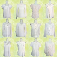 KEMEJA June 23: PRELOVED Shirt & Blouse All White/ Broken White