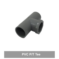 PVC Pipe P/T Tee Fitting 1/2" 15 mm Class D Grey Pipe / Kelabu Piping Accessories Malaysia Manufactu