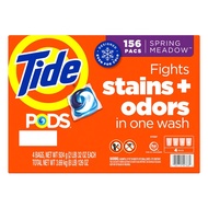Tide Laundry Detergent Spring Meadow Scent (156pcs total)