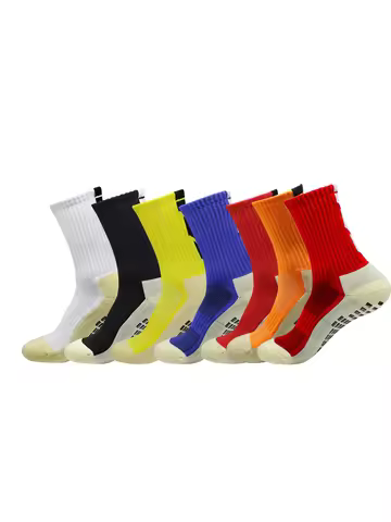 1 Pair/3Pair New Football Socks Mens Womens Sports Socks Non-slip Silicone Bottom Soccer Socks Rugby