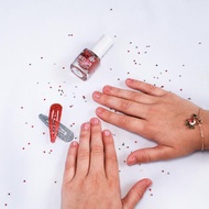 英國【Miss NELLA】兒童水性可撕式安全指甲油 - 閃閃舞鞋紅 MN29