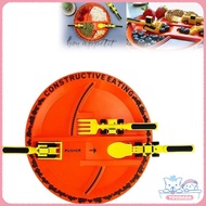 Yoo Unique Construction Dining Plate Baby Dishes Eating Plate Construction Themed