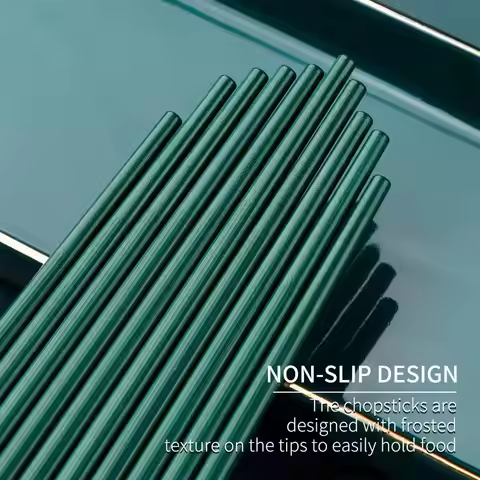 Fiberglass Dining Chopsticks, 9.5in/24cm, High Hardness & Flexibility, Heat Resistant up to 220°C, M