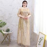 Luxury Glamorous Large Size Evening Gown