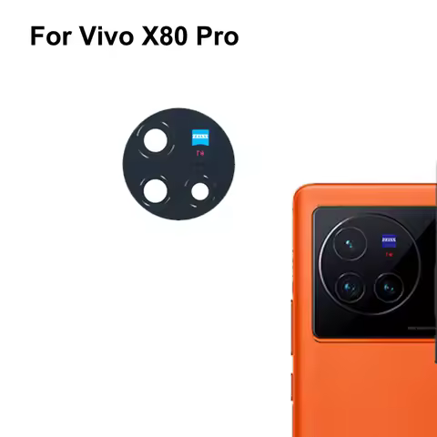 Tested New For Vivo X80 Pro Rear Back Camera Glass Lens For Vivo X 80 Pro Repair Spare Parts x80pro 