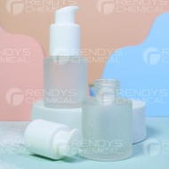 Botol Pump Frosted Turn Lock 20ml 30ml / Botol Pump Buram 20ml 30ml / Botol Kaca Serum 20ml 30ml Pum
