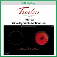 Turbo Italia 75cm Hybrid Hob with Induction & Ceramic Zones THC-02
