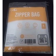 Casa 18 x 20 inch Clear LDPE Zipper Bag 100g 4pcs