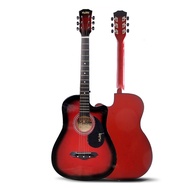 Mukita by BLW Standard Acoustic Folk Cutaway Basic Guitar 38 Inch untuk pemula