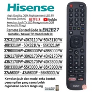 *High Quality*Hisense Smart Led Flat Panel Tv Replacement Remote Control with Youtube Netflix (EN2B27)