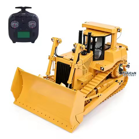 1/14 JDM-98 Metal Hydraulic RC Bulldozer DXR2 ST8 Radio Sound ESC Motor Remote Control Car Vehicle M