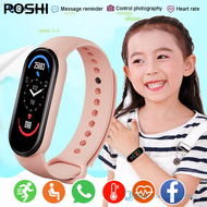 POSHI M6 Children Smart Watch Kids Sports Smartwatch For Girl Boy Heart Rate Smart Clock Fitness Tracker Smart-watch Gift For 10-18 year