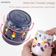 [ponajimy] Magic Bean Can Puzzle Cube, Magic Cube And Fidget Spinner, Rotating Fidget Cube Toy TIH