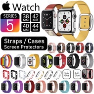 Apple Watch Series 5 4 Strap case screen Protector charger tempered glass hydrogel Film Straps watch