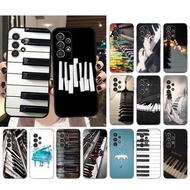 Phone Case for Samsung Galaxy A73 A53 A13 A22 A12 A32 A71 A21S A33 A52 A72 A23 A51 A31 M31 Music piano keyboard Cas