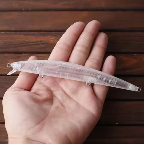 Dr.Holife 10PCS/LOT Unpainted Minnow Blanks Lure 13CM 12.5G Floating Minnow Bait Artificial Hard Bai