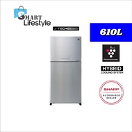 Sharp Pelican Refrigerator (610L) SJP60MFMS