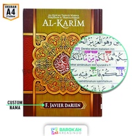 Alquran Besar Al Karim Tajwid Latin Terjemahan Al Quran Alkarim Terjemahan A4 dan A5 Sedang