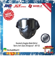 Google glasses google mask cross traiil retro Bogo glasses - - Black