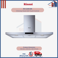 Rinnai RH-C249-SSR Chimney Hood LED Touch Control