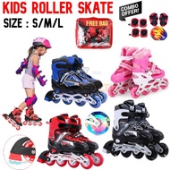 #Readystock **Free Bag** Kids Inline Skates Roller Skate Shoes Hand Carry Bag  Budak Kasut Roda Outd