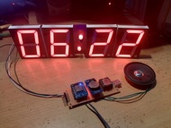 Kit Arduino Jam Digital JWS Adzan Murottal Wifi ESP8266 MP3 7 Seven Segment 1 INCH