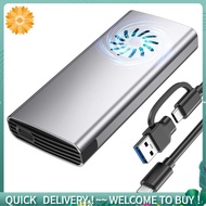 NVMe Enclosure SSD M.2 Adapter,  SSD NVMe to USB C 3.2 Gen 2 10Gbps NVMe Adapter Fit for 2242 2280 S