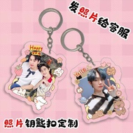 Customization/customization Sanrio Outer Frame Photo Keychain Pendant Schoolbag Couple Acrylic Drawi