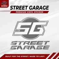 Street Garage Signature Logo Sticker | Waterproof Car Sticker