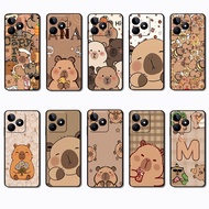 OPPO A3 A3X A60 A40 A5i A5X A5 Pro capybara Soft black TPU color phone case