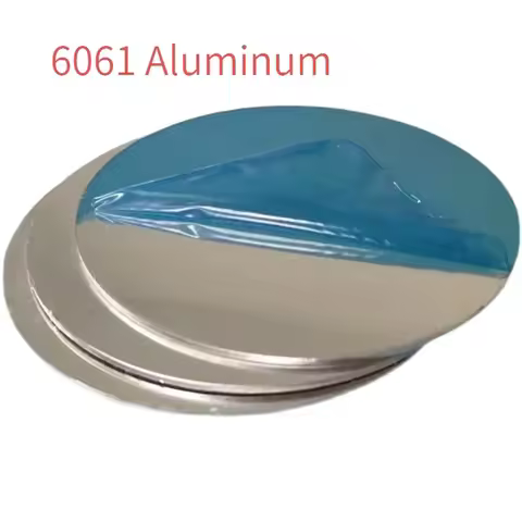 6061 Aluminum Round Plate Diameter 50/100/200/300mm Aluminum Circular Sheet Disc Round Disk Thick 1-