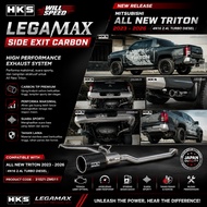 HKS LEGAMAX SIDE EXIT CARBON MITSUBISHI ALL NEW TRITON 4N16 2023-2026 31021-ZM011