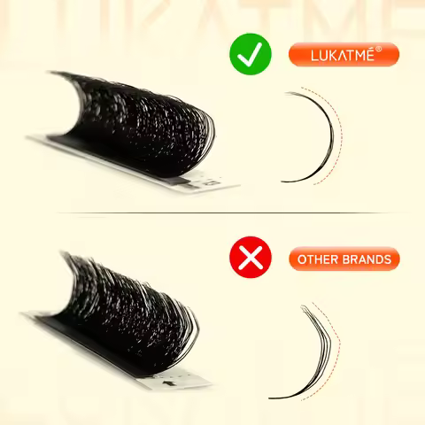 10PCS/BOX LUKATME Premade Fans YY W Shape Curl D/C 7-15mm Mix YY 4D 5D 6D 7D Wholesale False Eyelash