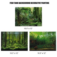 3d Aquarium Background Poster PVC Adhesive Sticker Fish Tank Underwater World Paper Landscape Wallpa