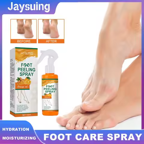 Jaysuing Exfoliating Foot Treatment Spray Remove Dead Skin Care Repair Skin Cracks Replenish Moistur