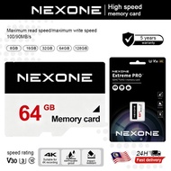 NEXONE V380 Memory Card Micro SD Class10 High Speed A1 100MB for CCTV (64GB)
