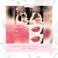 XNE Rouge Coco Flash (#92 Amour) with Paper Bag Lipstick Makeup Color Beauty Gloss Tint Matte Care L