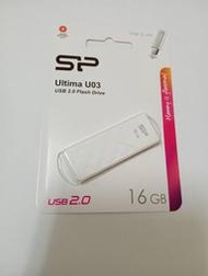 SP U03 16GB 隨身碟 USB2.0 經典菱格紋 奢華時尚 滑推設計 無蓋 廣穎 白