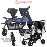 Twin Baby Stroller Foldable Lightweight Baby Pram