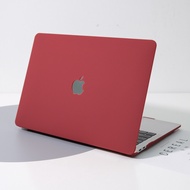 น้ำหนักเบา Hardshell สำหรับ MacBook Air 13.3 Pro 15 14 13นิ้วรุ่น A2179 A1706 A1502 A2337 A2338 M1ชิปไวน์สีแดง