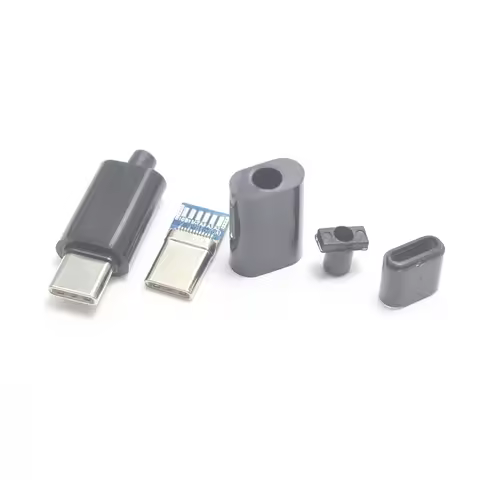 1set DIY 24pin USB-C USB 3.1 Type C USB-C Male solder Plug Connector SMT type with PC Board 56K Ohm 