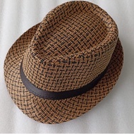 STETSON- IMPORTED FEDORA KNITTED FEDORA HAT WOVEN