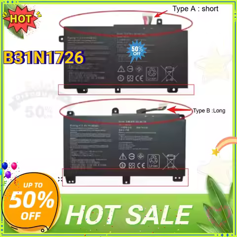 B31N1726 Laptop Battery for Asus Rog STRIX FX531GT G512LI G531GD GL531GT G731GT PX512LI PX531GD FX50