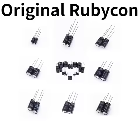 10Pcs Rubycon 16V/25V/35V/50V 22UF/47UF/100UF/220UF/470UF/1000UF Electrolytic capacitors
